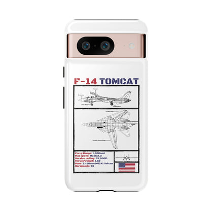F-14 Tomcat Schematic edition phone case (USAF Colour-Way)