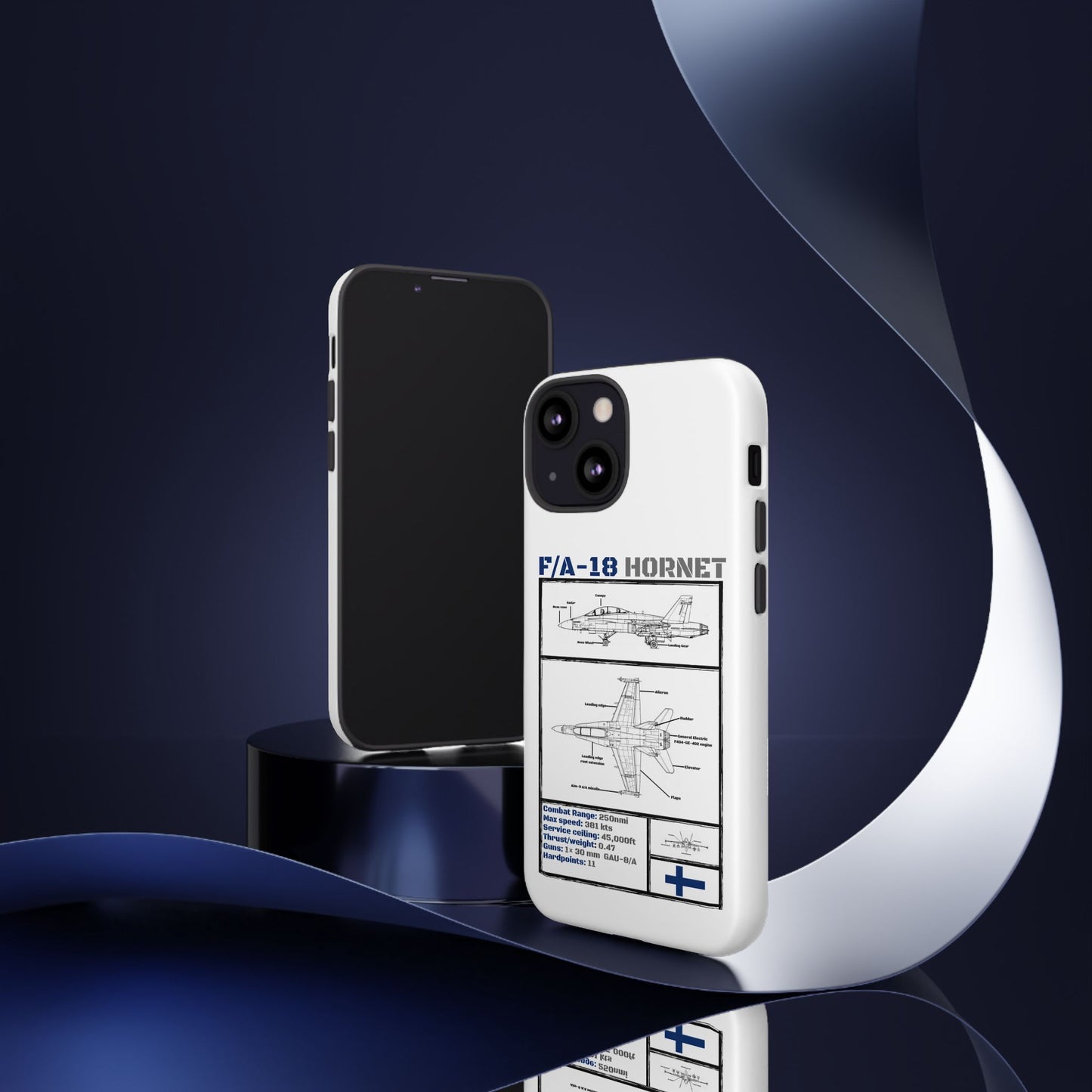 F/A-18 Hornet Schematic edition phone case (FAF Colour-Way)