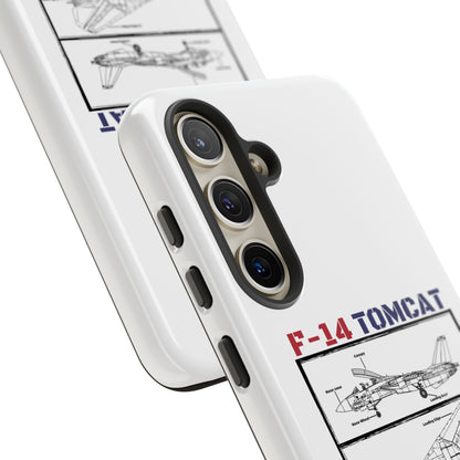 F-14 Tomcat Schematic edition phone case (USAF Colour-Way)