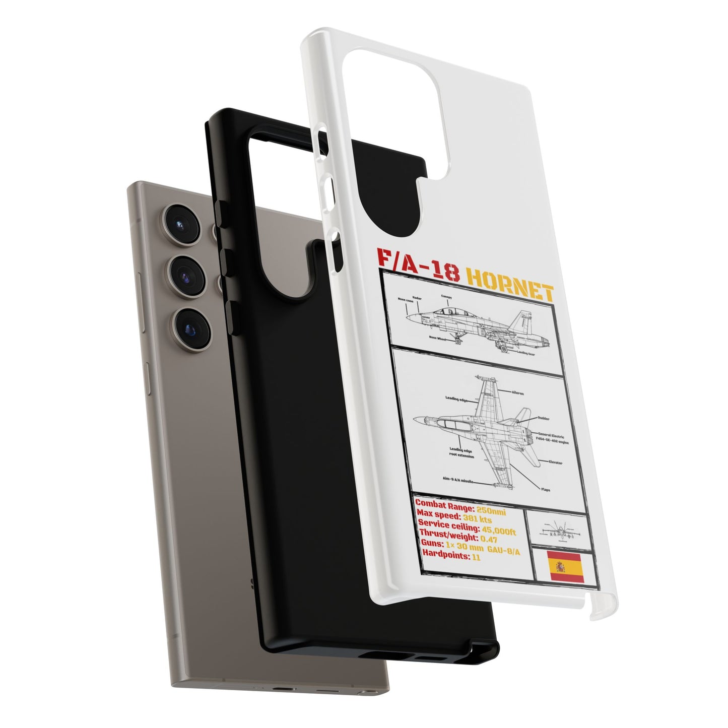 F/A-18 Hornet Schematic edition phone case (EDA Colour-Way)
