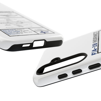 F/A-18 Hornet Schematic edition phone case (FAF Colour-Way)