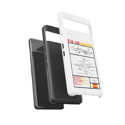 F/A-18 Hornet Schematic edition phone case (EDA Colour-Way)