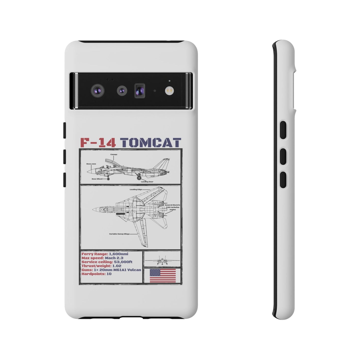 F-14 Tomcat Schematic edition phone case