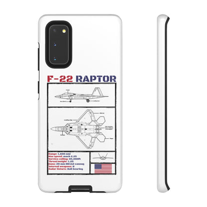 F-22 Raptor Schematic edition phone case (USAF Colour-Way)