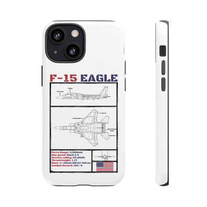 F-15 Schematic edition phone case