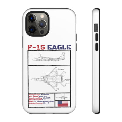 F-15 Schematic edition phone case