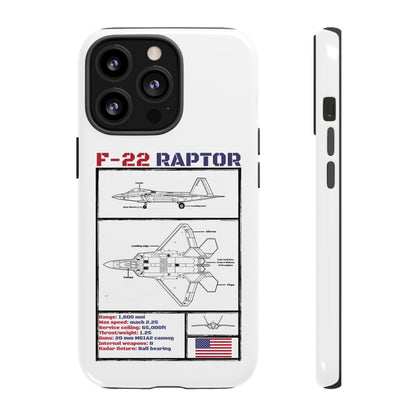 F-22 Raptor Schematic edition phone case (USAF Colour-Way)