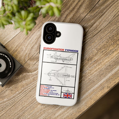 Eurofighter typhoon Schematic edition phone case (RAF Colour-Way)
