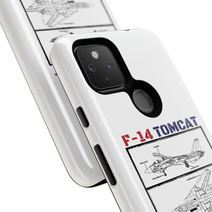 F-14 Tomcat Schematic edition phone case (USAF Colour-Way)