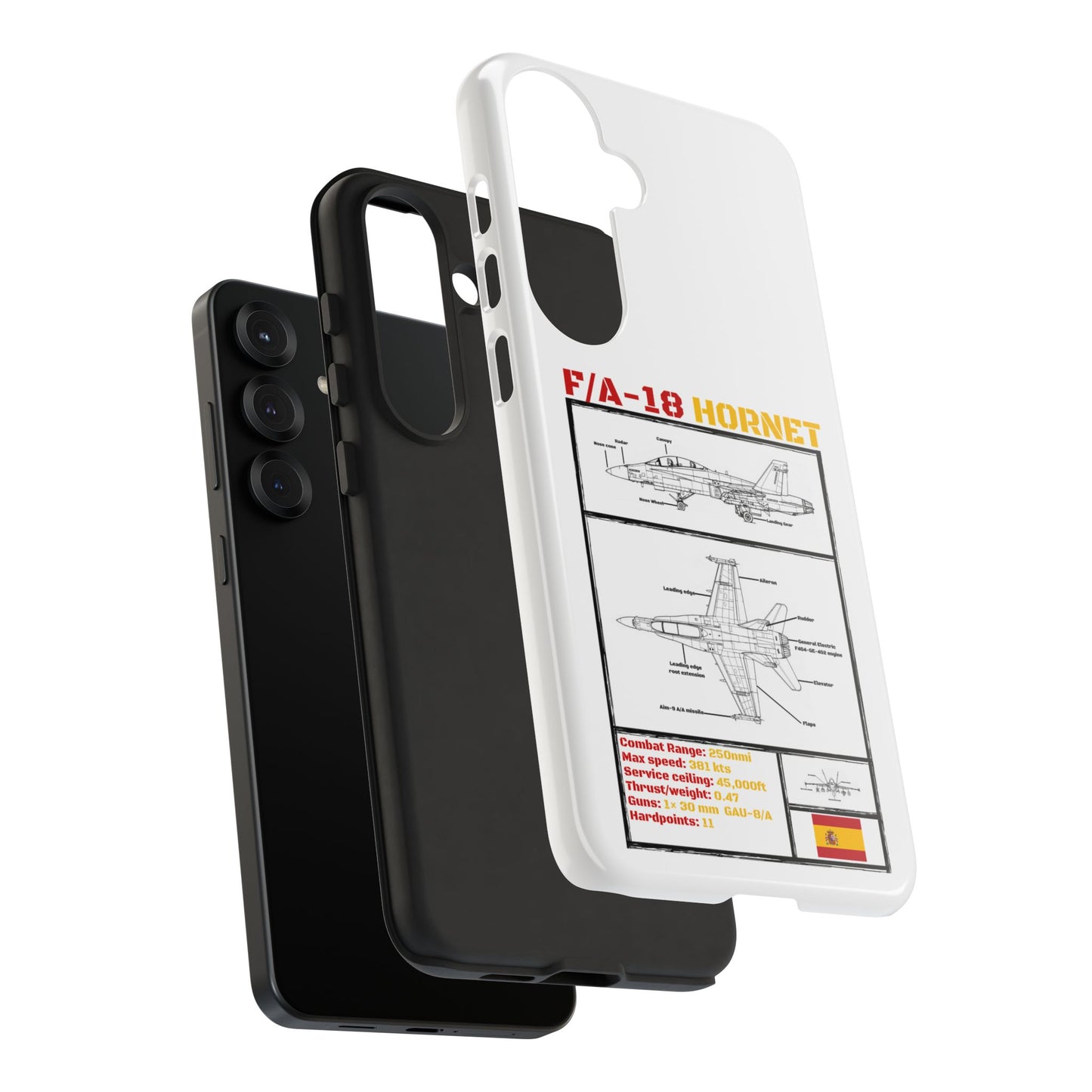 F/A-18 Hornet Schematic edition phone case (EDA Colour-Way)