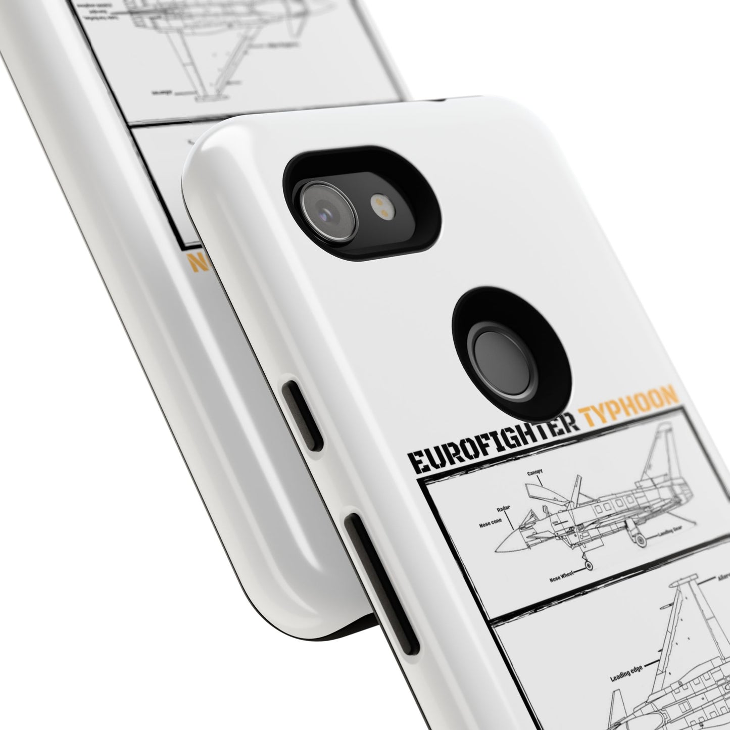 Eurofighter typhoon Schematic edition phone case (Luftwaffe Colour-Way)