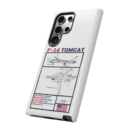 F-14 Tomcat Schematic edition phone case (USAF Colour-Way)