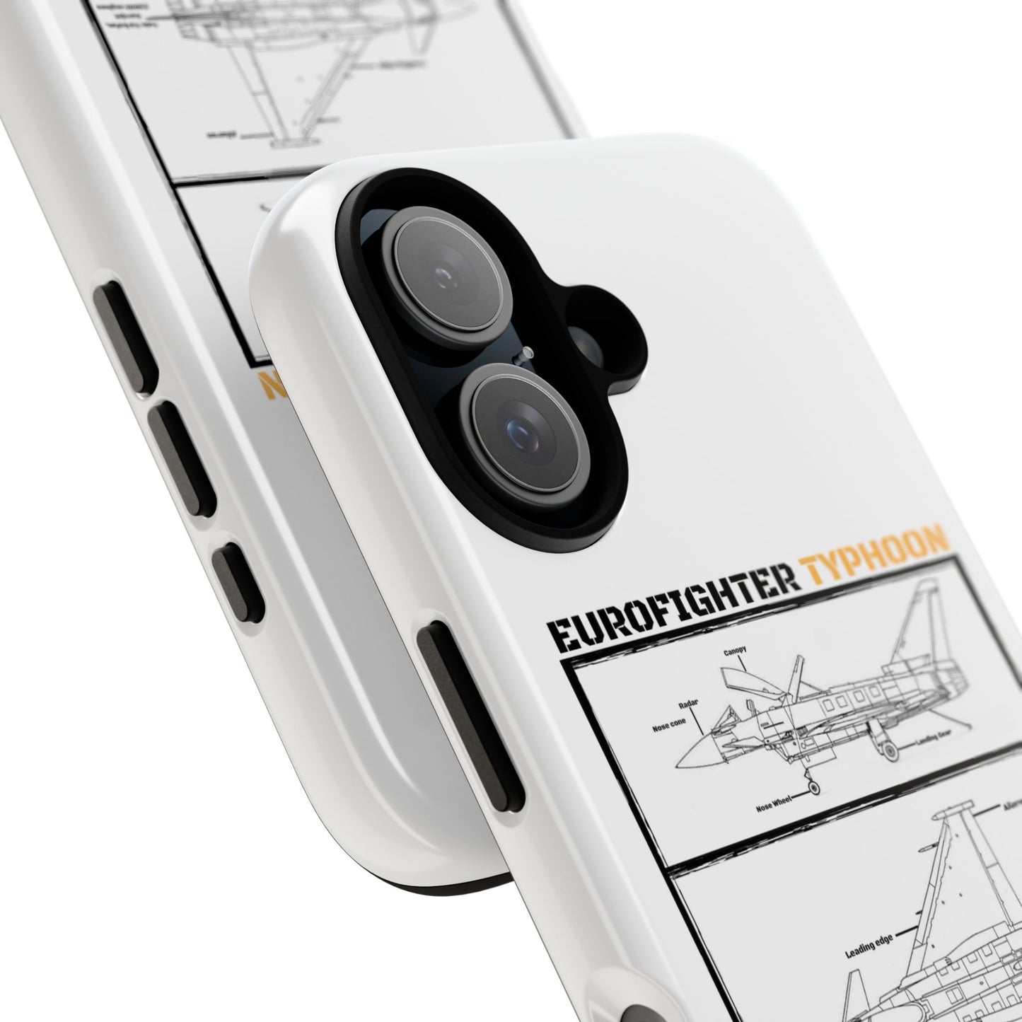 Eurofighter typhoon Schematic edition phone case (Luftwaffe Colour-Way)