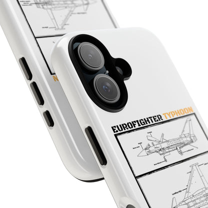 Eurofighter typhoon Schematic edition phone case (Luftwaffe Colour-Way)