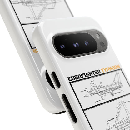 Eurofighter typhoon Schematic edition phone case (Luftwaffe Colour-Way)