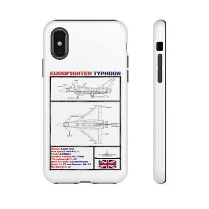 Eurofighter typhoon Schematic edition phone case (RAF Colour-Way)