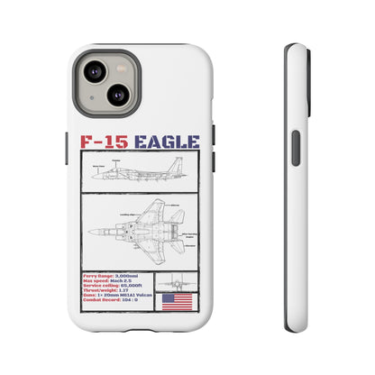 F-15 Schematic edition phone case