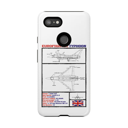Eurofighter typhoon Schematic edition phone case (RAF Colour-Way)