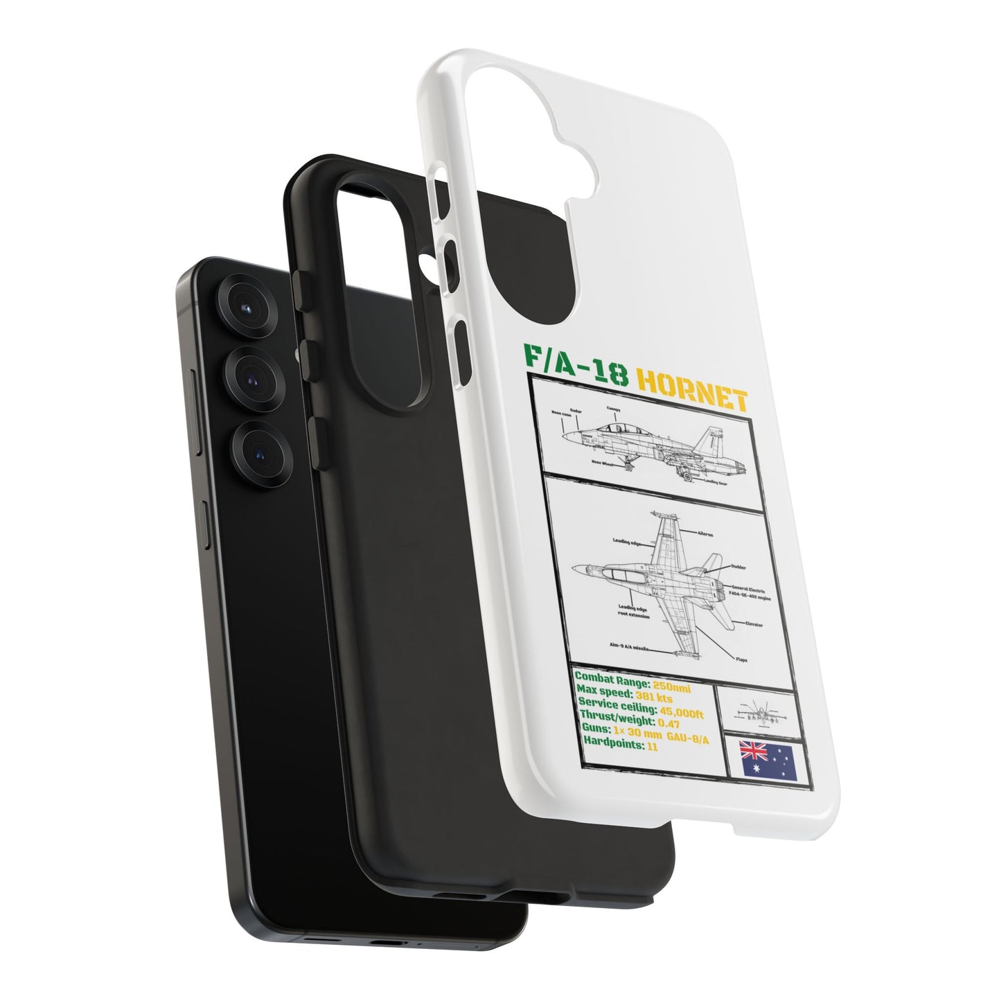 F/A-18 Hornet Schematic edition phone case (RAAF Colour-Way)