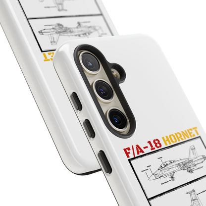 F/A-18 Hornet Schematic edition phone case (EDA Colour-Way)