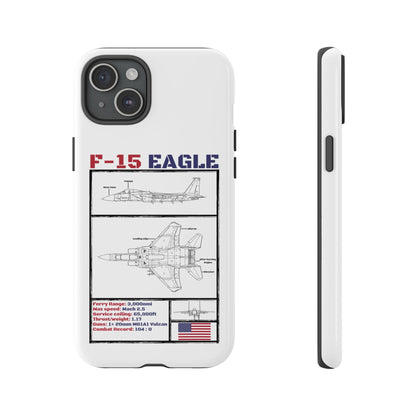 F-15 Schematic edition phone case