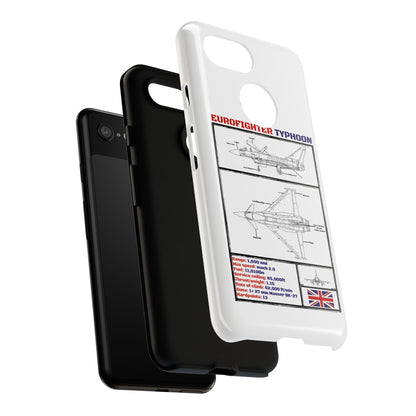 Eurofighter typhoon Schematic edition phone case (RAF Colour-Way)