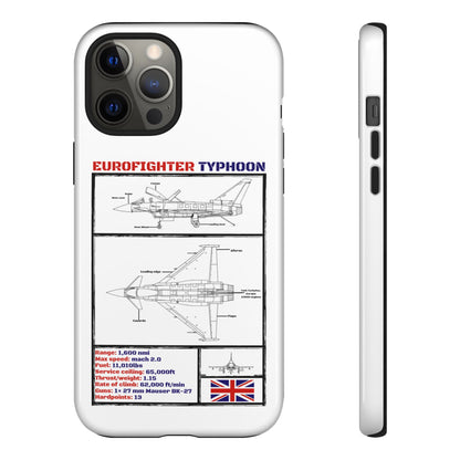 Eurofighter typhoon Schematic edition phone case (RAF Colour-Way)