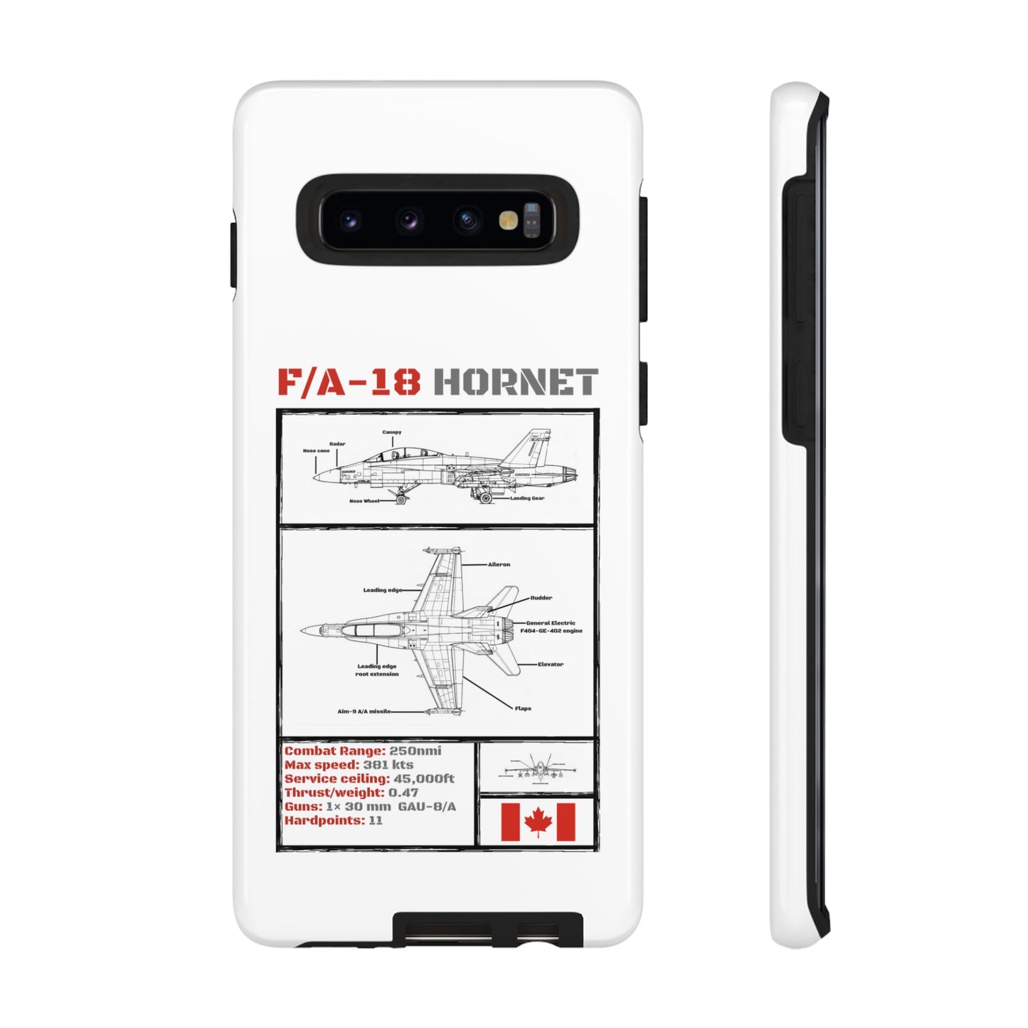 F/A-18 Hornet Schematic edition phone case (RCAF Colour-Way)