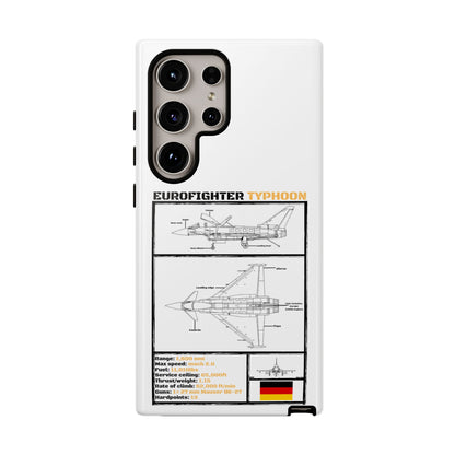 Eurofighter typhoon Schematic edition phone case (Luftwaffe Colour-Way)