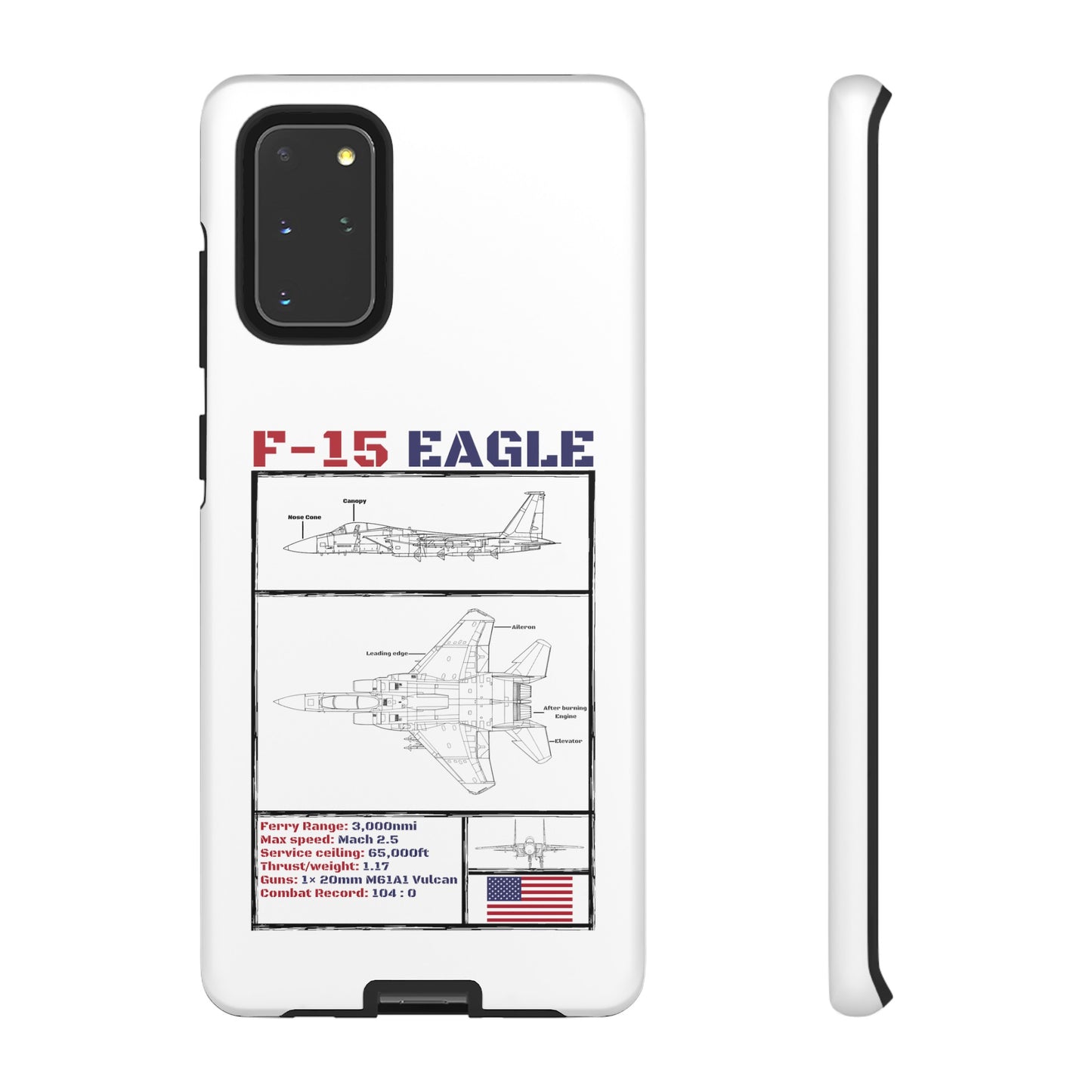 F-15 Schematic rigid Phone Case (USAF colour-ways)