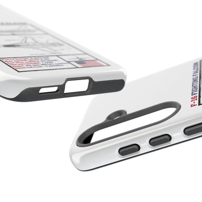 F-16 Fighting Falcon Schematic edition phone case (USAF Colour-Way)