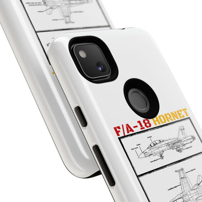 F/A-18 Hornet Schematic edition phone case (EDA Colour-Way)