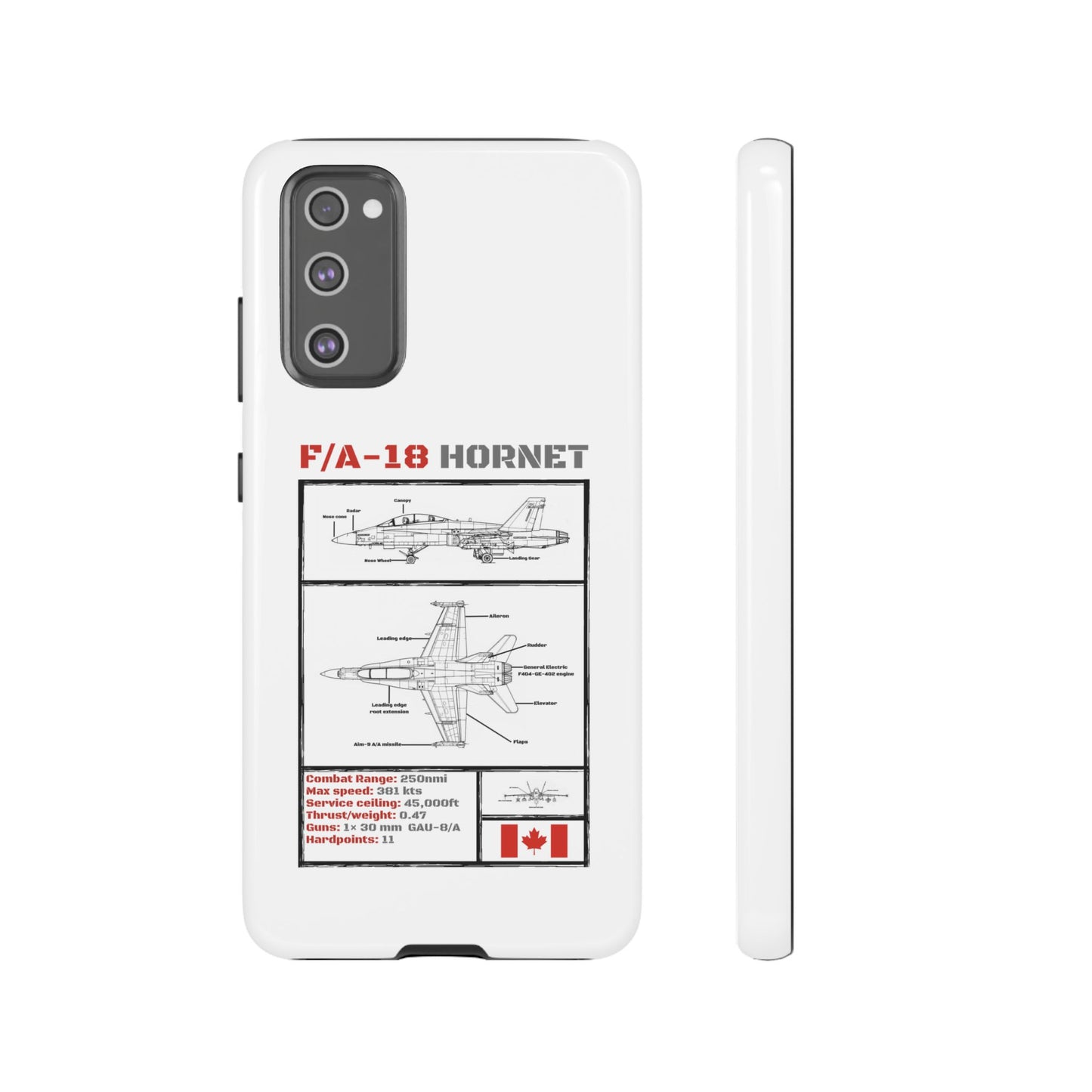 F/A-18 Hornet Schematic edition phone case (RCAF Colour-Way)