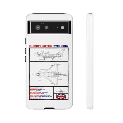 Eurofighter typhoon Schematic edition phone case (RAF Colour-Way)