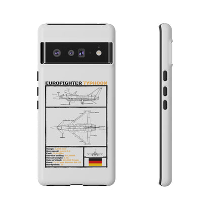 Eurofighter typhoon Schematic edition phone case (Luftwaffe Colour-Way)