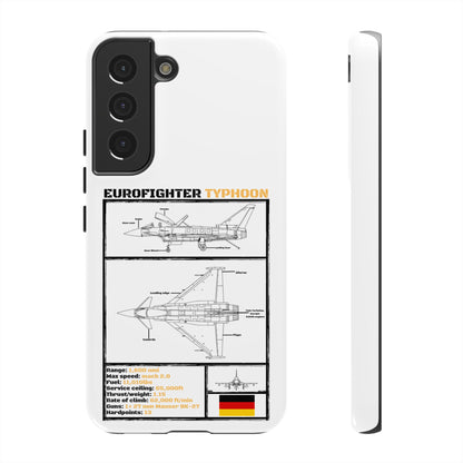 Eurofighter typhoon Schematic edition phone case (Luftwaffe Colour-Way)