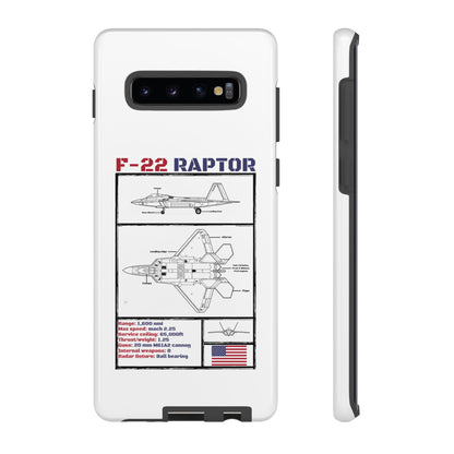 F-22 Raptor Schematic edition phone case (USAF Colour-Way)