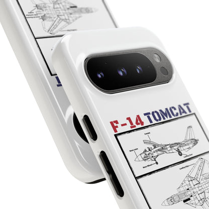 F-14 Tomcat Schematic edition phone case (USAF Colour-Way)