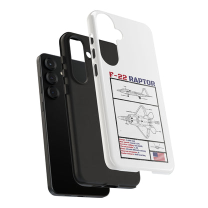 F-22 Raptor Schematic edition phone case (USAF Colour-Way)