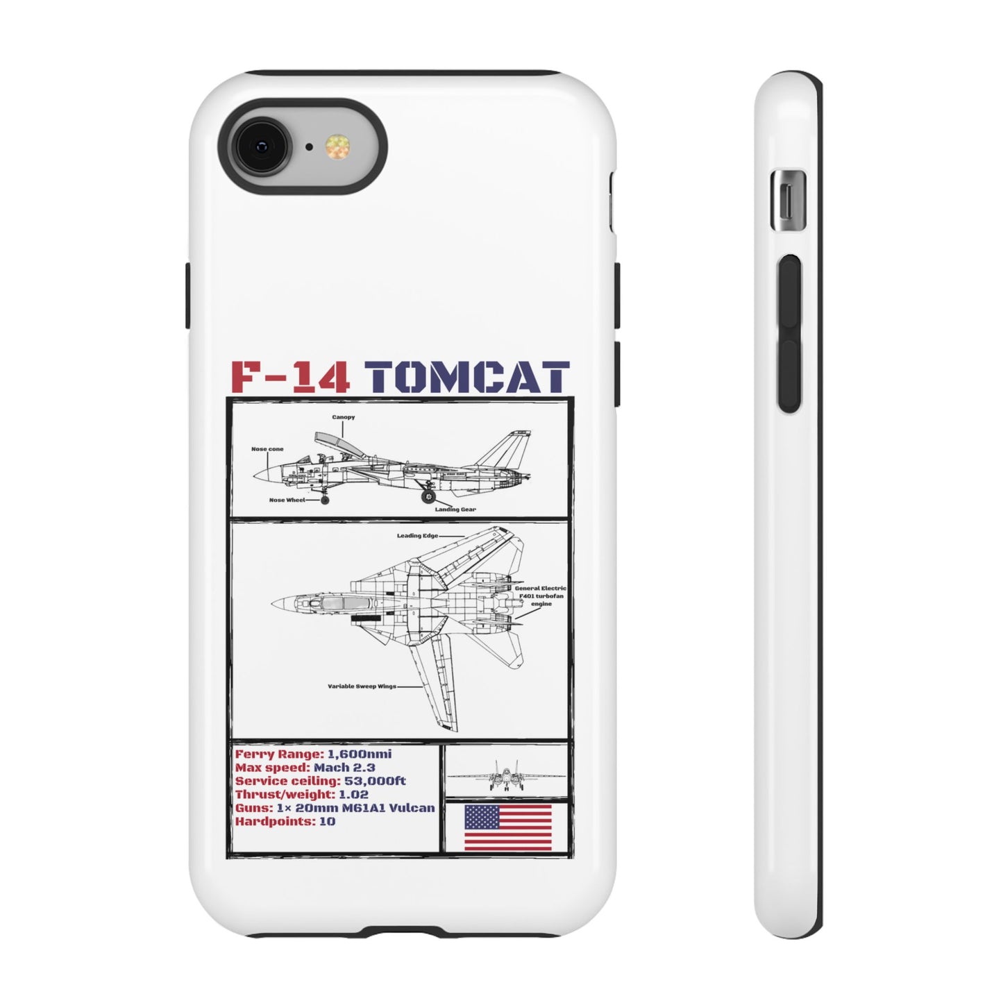 F-14 Tomcat Schematic edition phone case