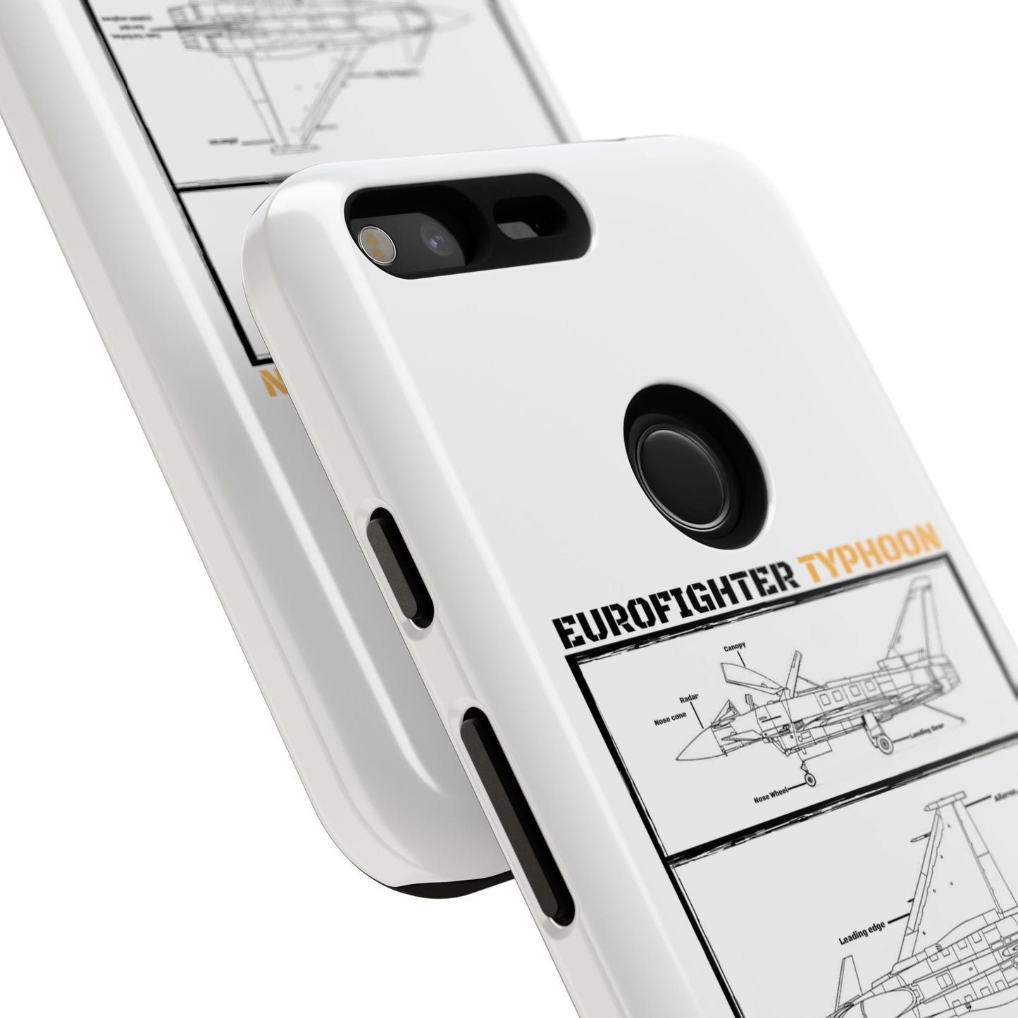 Eurofighter typhoon Schematic edition phone case (Luftwaffe Colour-Way)