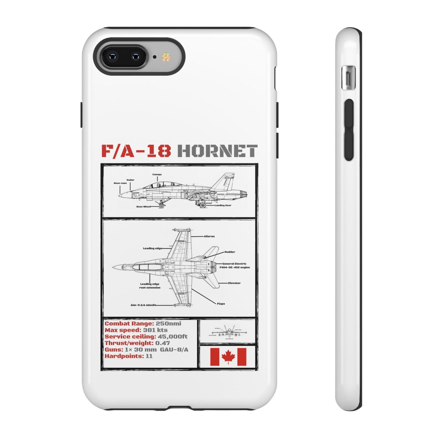 F/A-18 Hornet Schematic edition phone case (RCAF Colour-Way)