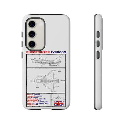Eurofighter typhoon Schematic edition phone case (RAF Colour-Way)