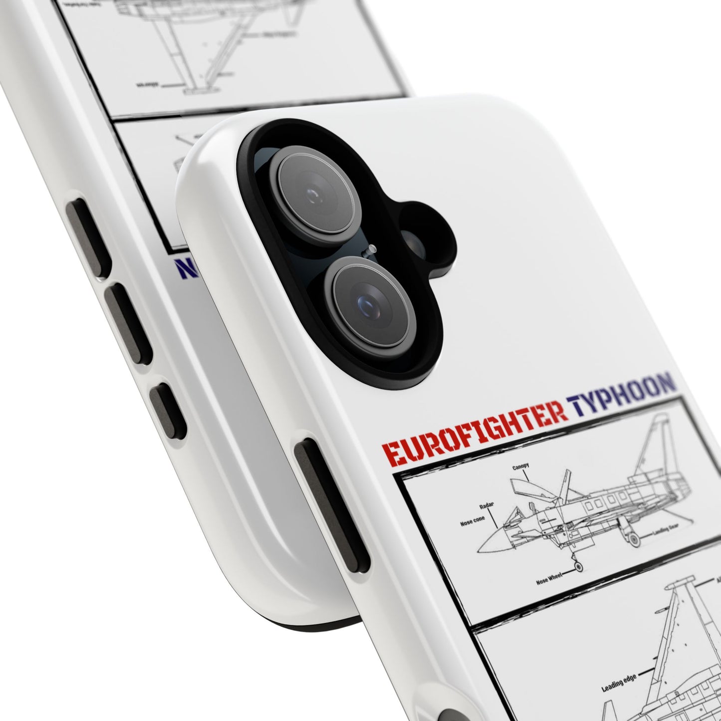 Eurofighter typhoon Schematic edition phone case (RAF Colour-Way)