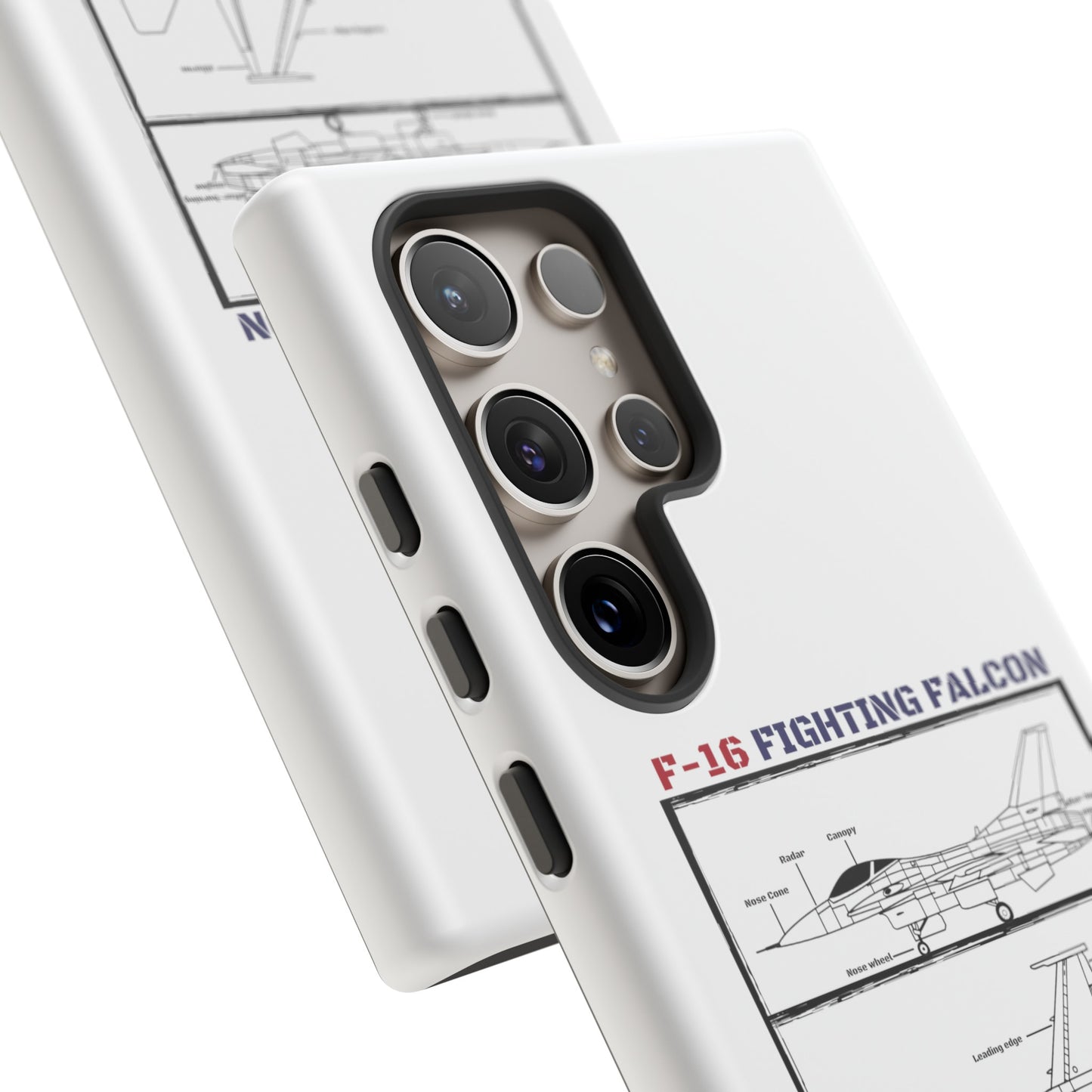 F-16 Schematic rigid Phone Case (USAF colour-ways)