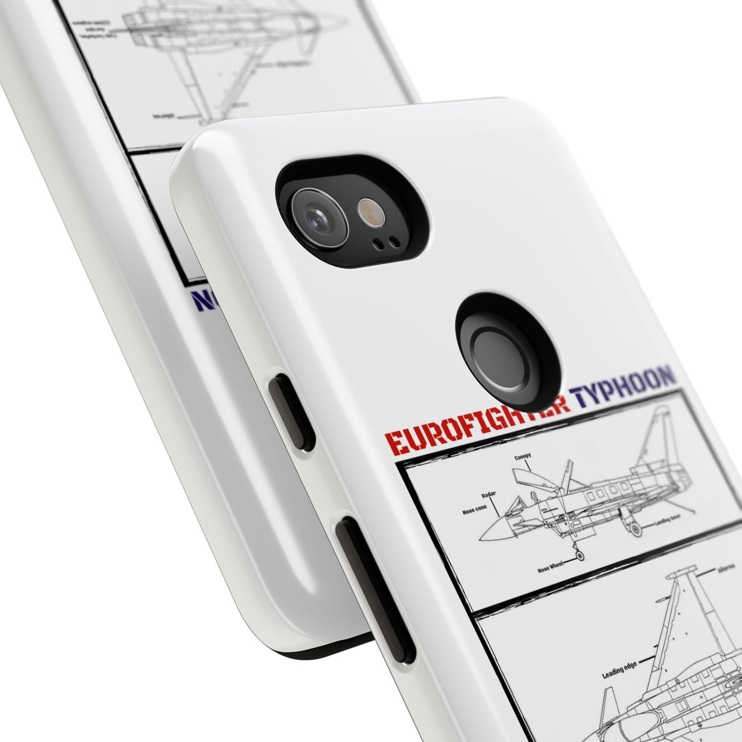 Eurofighter typhoon Schematic edition phone case (RAF Colour-Way)