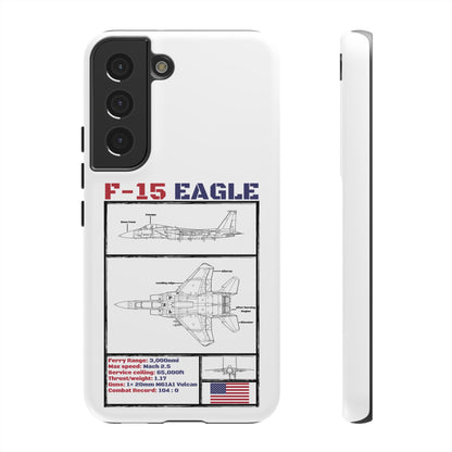 F-15 Schematic edition phone case