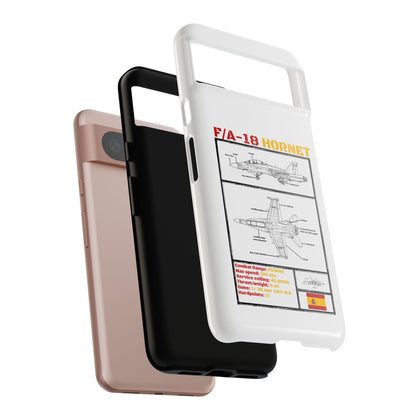 F/A-18 Hornet Schematic edition phone case (EDA Colour-Way)