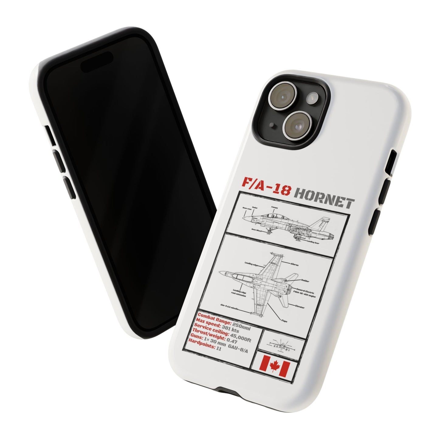 F/A-18 Hornet Schematic edition phone case (RCAF Colour-Way)