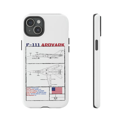 F111 Aardvark  Schematic Durable Phone Case (USAF Colourways)